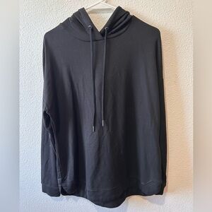 Women's Black Lightweight Pullover Hoodie